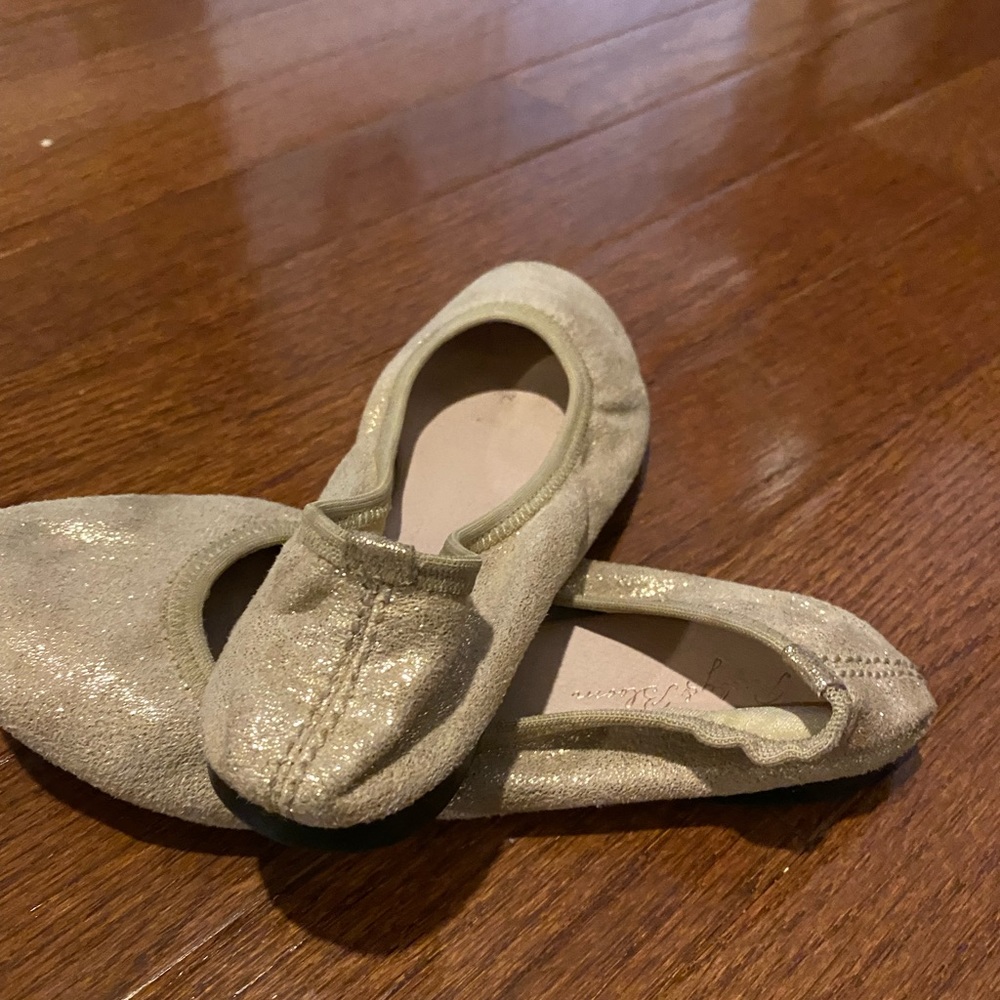 Gold slippers